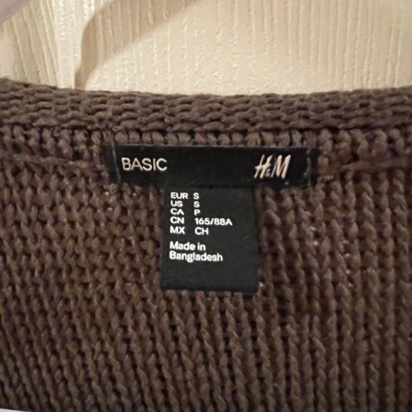 h&m | brown knit cardigan - Picture 3 of 4
